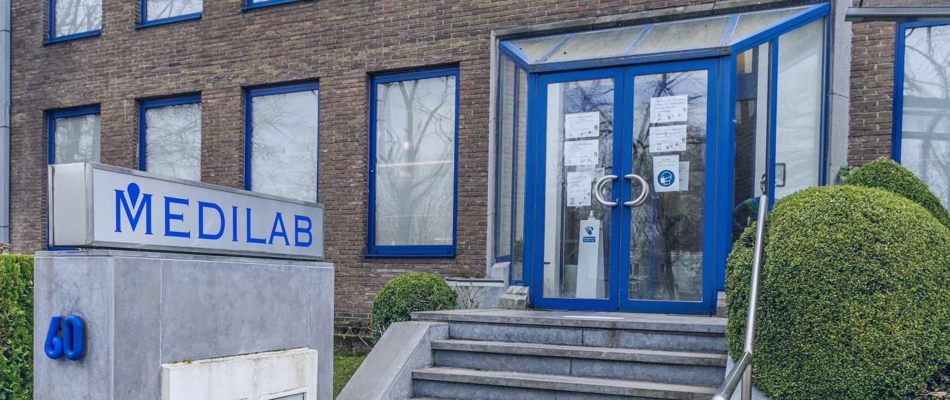 Ingang van Medilab gebouw